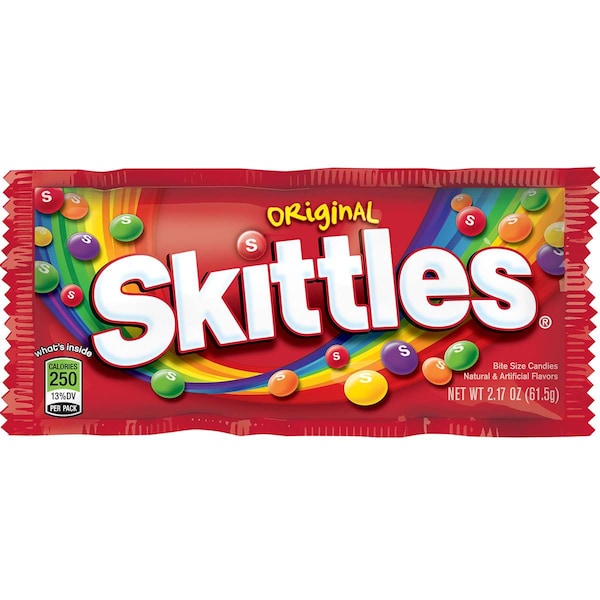Skittles Skittles Original Single Bags 2.17 oz., PK360 - 108226