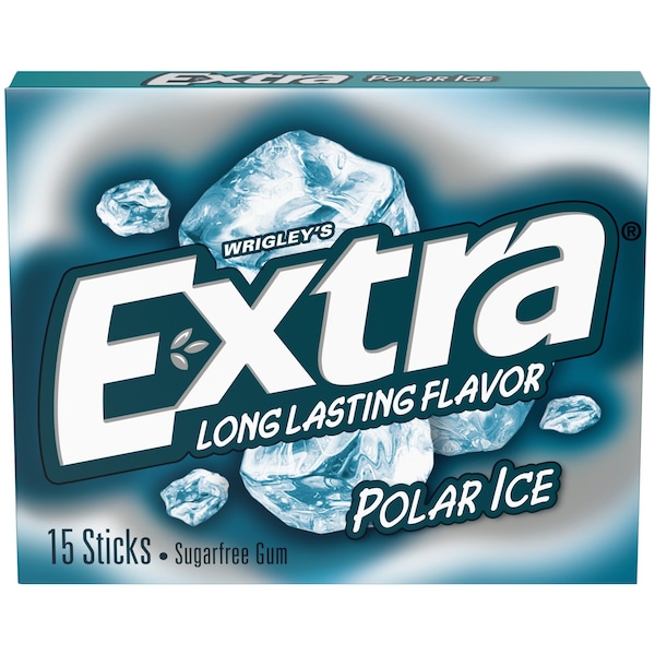 Extra Wrigley's Extra Sugar Free Polar Ice Chewing Gum 15 pc 0.11 oz - 487030