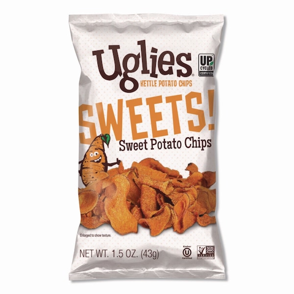 Uglies Kettle Potato Chips, Sweet Potato, 2 oz Bags, 24PK - DFN36187