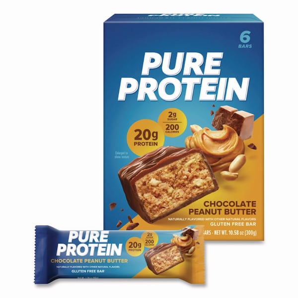 Balance Bar Pure Protein Bar, Chocolate Peanut Butter, 1.76 oz Bar, 6PK - NRN13805