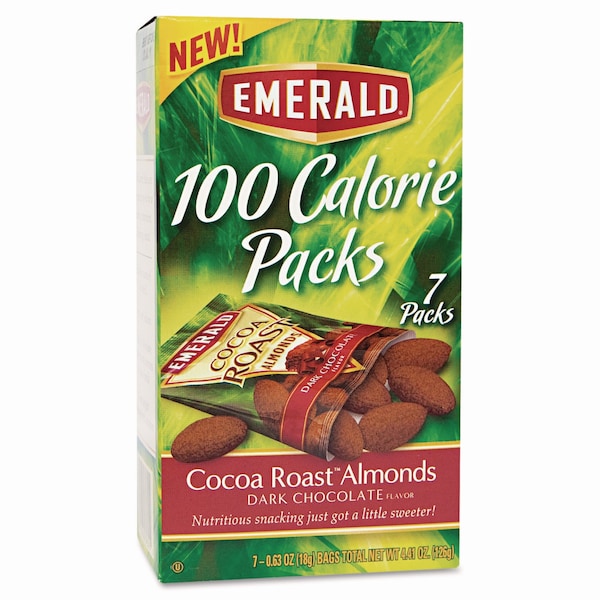 Emerald Cocoa Roast Almonds, 100 Calorie Pack, 0.63 oz Packs, 7PK - DFW843256