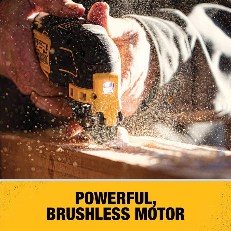 DEWALT ATOMIC 20V MAX Herramienta multiusos oscilante inalámbrica sin escobillas y (1) Batería de 20V 3.0Ah y cargador - DCS354BW230C