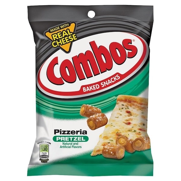 Combos MMM42006 Pizzeria Snacks, Pizza Flavor, 6.3 oz Bag - 568920