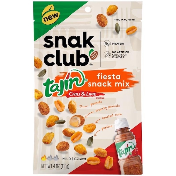 Snak Club Snak Club Tajin Chili and Lime Fiesta Snack Mix 4 oz Bagged - 1721644