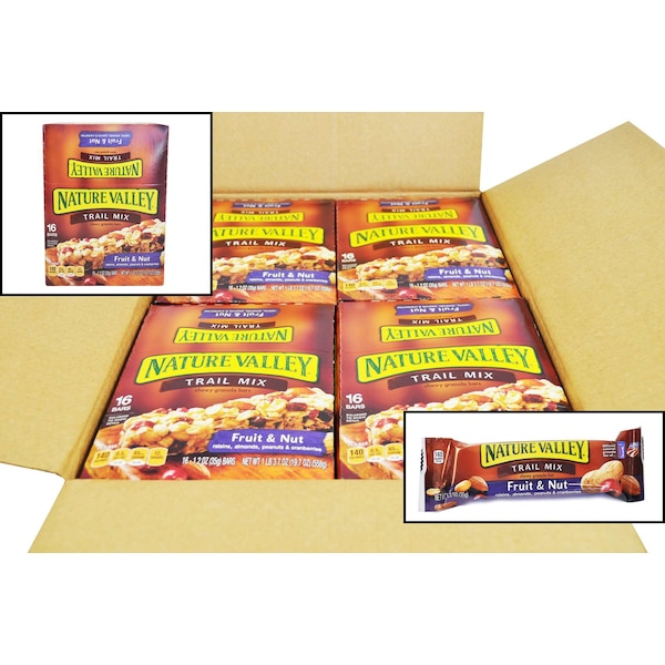 Nature Valley Nature Valley Chewy Fruit & Nut Trail Mix Bar 19.7 oz., PK128 - 16000-15120