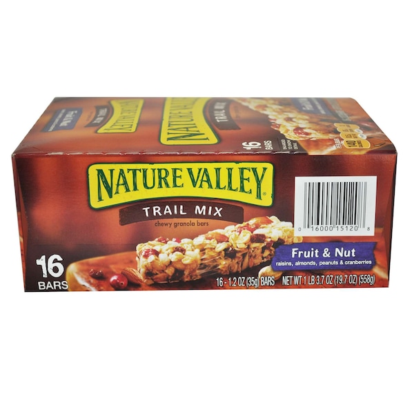 Nature Valley Nature Valley Chewy Fruit & Nut Trail Mix Bar 19.7 oz., PK128 - 16000-15120