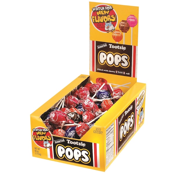 Tootsie Roll Tootsie Roll Roll Pops Assorted Flavors Lollipop 0.06 oz - 508