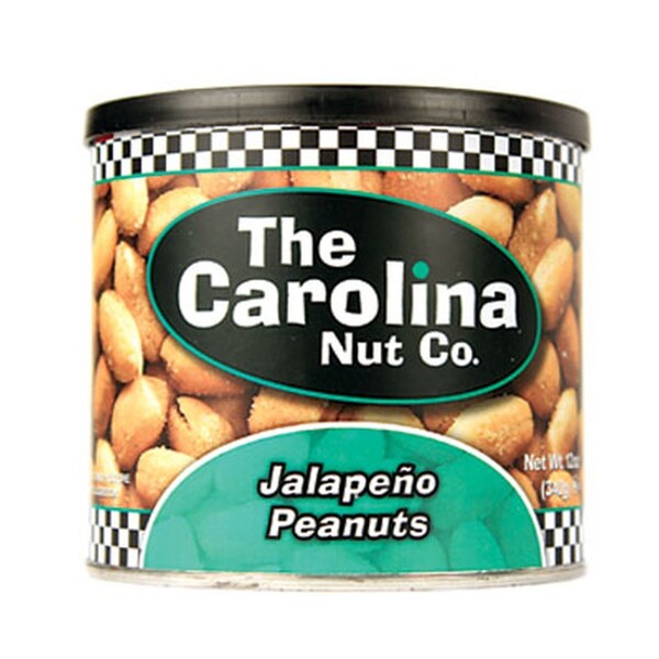 The Carolina Nut Co Carolina Nut Co. Jalapeno Peanuts 12 oz Can - 11045
