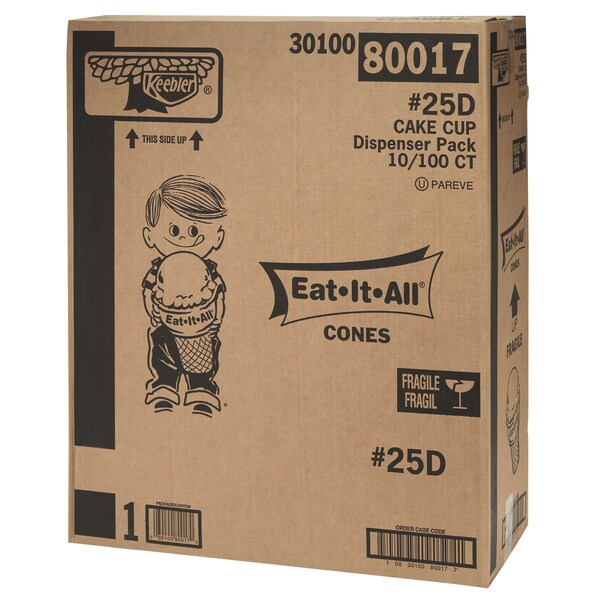 Keebler Keebler Eat It All No 25D Dispenser Cake Cone, PK1000 - 3010080017
