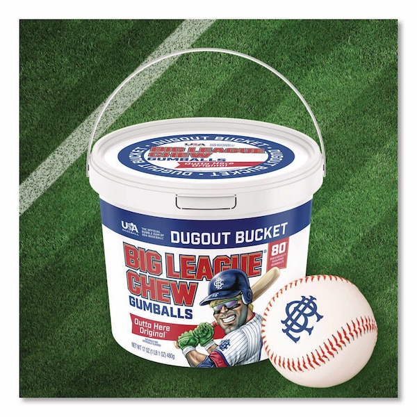 Big League Chew Bubble Gum Balls, Outta' Here Original, 80PK - FGM66056