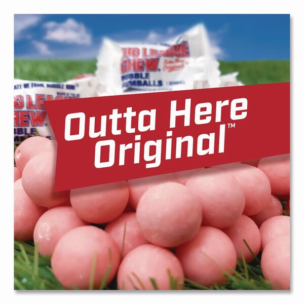 Big League Chew Bubble Gum Balls, Outta' Here Original, 80PK - FGM66056