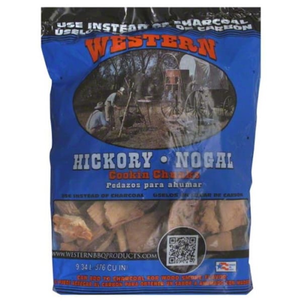Western WESTERN WOOD CHUNK HICKORY-10 LB -Pack of 4 - 81679