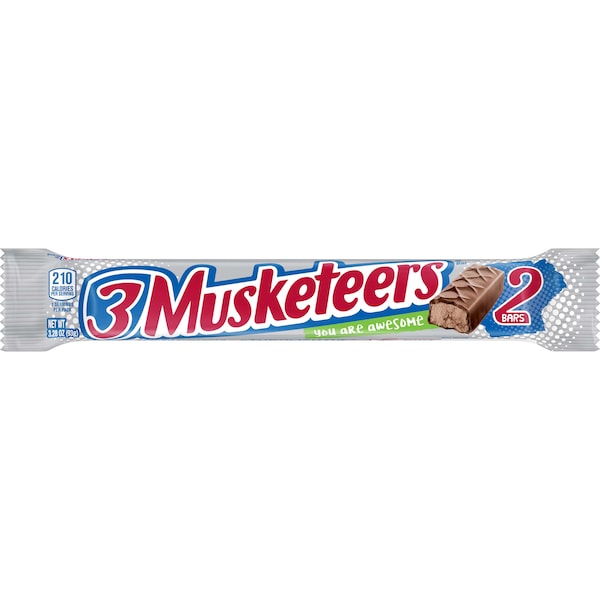 3 Musketeers 3 Musketeers Multi-Piece King Size Chocolate Candy Bar 3.28 oz., PK144 - 144732