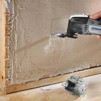 Dremel Multi-Max MM20V Kit de herramienta multifunción oscilante inalámbrica de 20V con hojas de corte enrasado de carburo universal de 1-1/8 pulgadas (3 piezas) - MM20V+MM485BU
