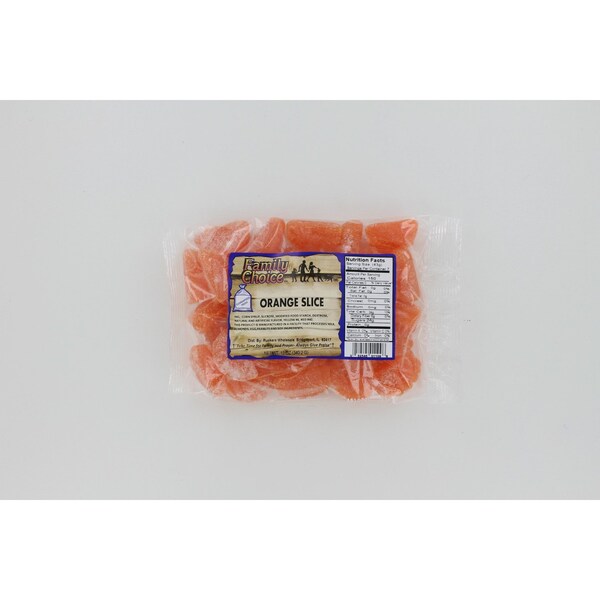 Ruckers Family Choice Orange Slices Gummi Candy 12 oz - 1109