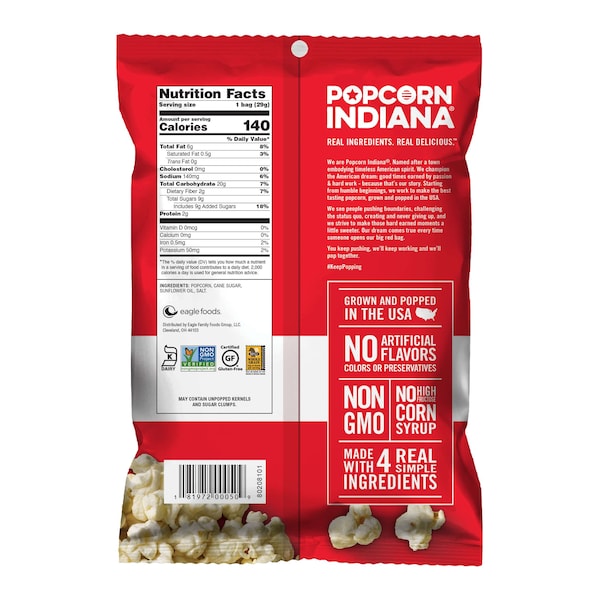 Popcorn Indiana Popcorn Indiana Kettlecorn Bag 1 oz., PK48 - 8435710071