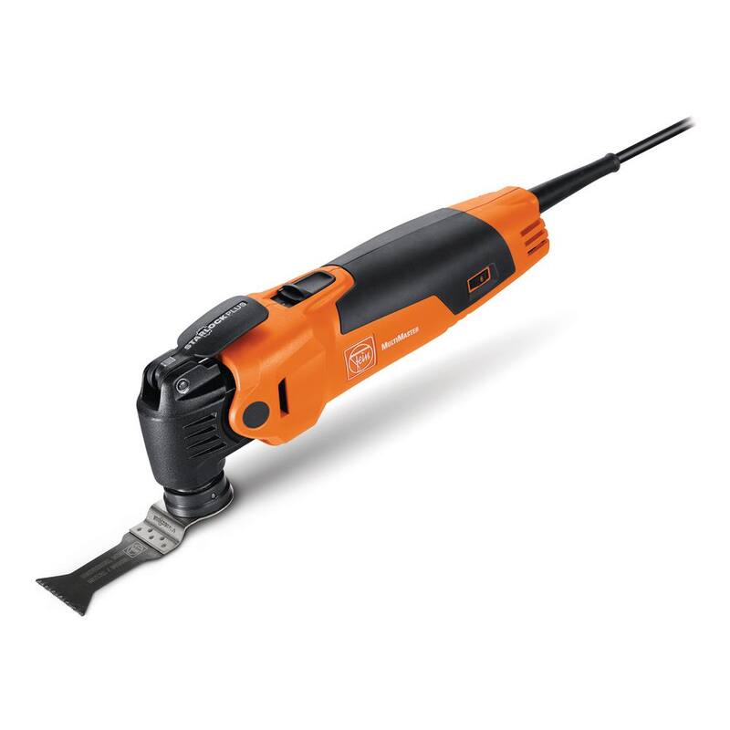 FEIN MM 500 Plus MultiMaster Start 350 W (3 Amperios) Herramienta oscilante Multiherramienta de velocidad variable con cuchillas y accesorios - 72295264090