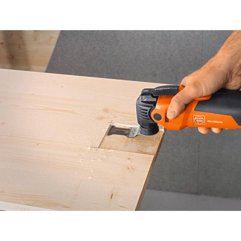 FEIN MM 500 Plus MultiMaster Start 350 W (3 Amperios) Herramienta oscilante Multiherramienta de velocidad variable con cuchillas y accesorios - 72295264090