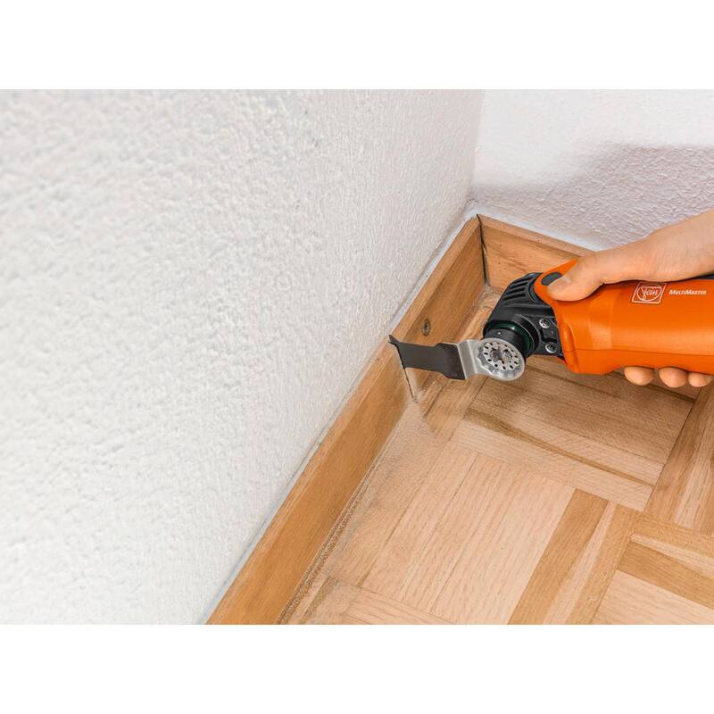 FEIN MM 500 Plus MultiMaster Start 350 W (3 Amperios) Herramienta oscilante Multiherramienta de velocidad variable con cuchillas y accesorios - 72295264090