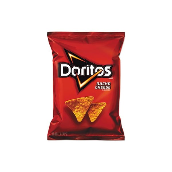 Frito-Lay Doritos, Nacho Cheese Tortilla Chips, 1.75 Oz Bag, 64PK - 44375