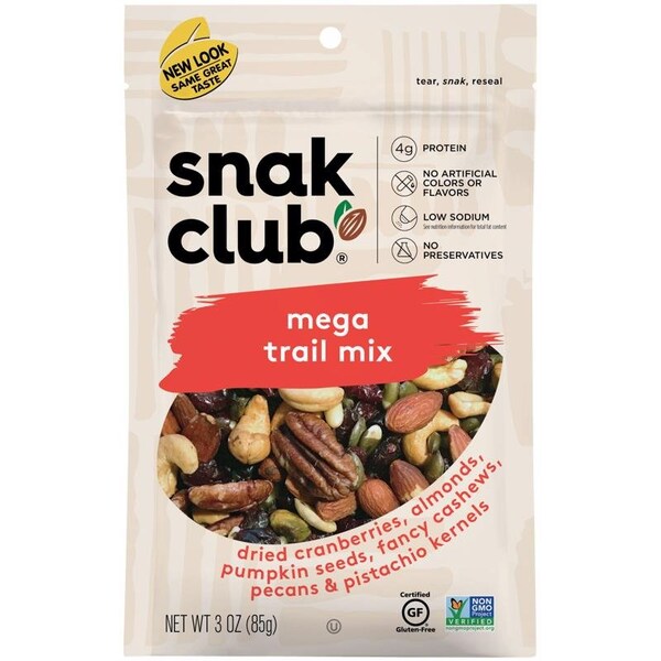 Snak Club Snak Club Mega Trail Mix 3 oz Bagged - 1721434