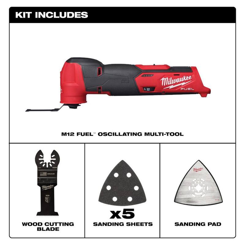Milwaukee M12 FUEL Herramienta Multifuncional Oscilante Inalámbrica de Iones de Litio de 12 Volts & Herramienta Expansora ProPEX con Cabezas Expansoras de 1/2 a 1 pulgada - 2526-20-2532-20
