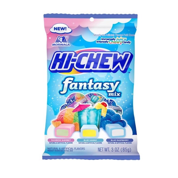 Hi-Chew Hi-Chew Blue Hawaii/Blue Raspberry/Rainbow Sherbet Chewy Candy 3 oz - 55200
