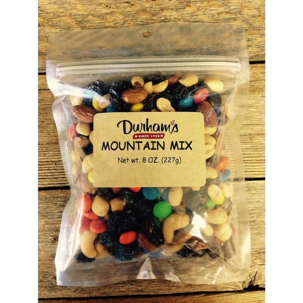 Durhams Durhams Nuts, Raisins, Chocolate Trail Mix 8 oz Bagged - 7304280211