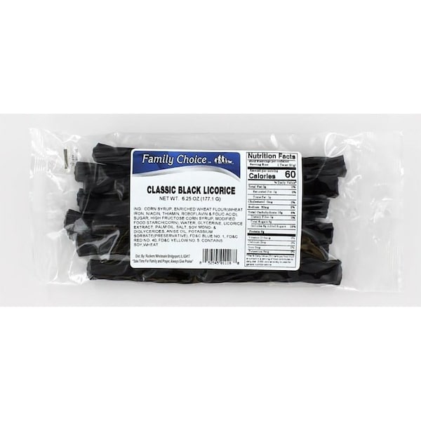 Family Choice Licorice, Classic Black Flavor, 7 oz - 1118