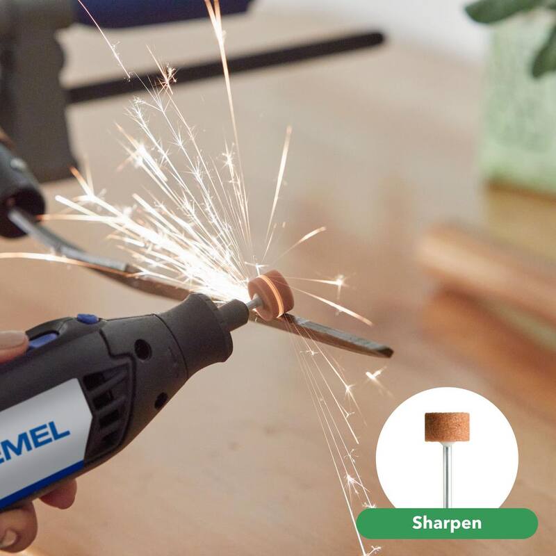 Kit de herramienta rotativa con cable Dremel 4000 de 1.6 amperes y velocidad variable, con 32 accesorios, 2 aditamentos y estuche de transporte - 4000-2/32