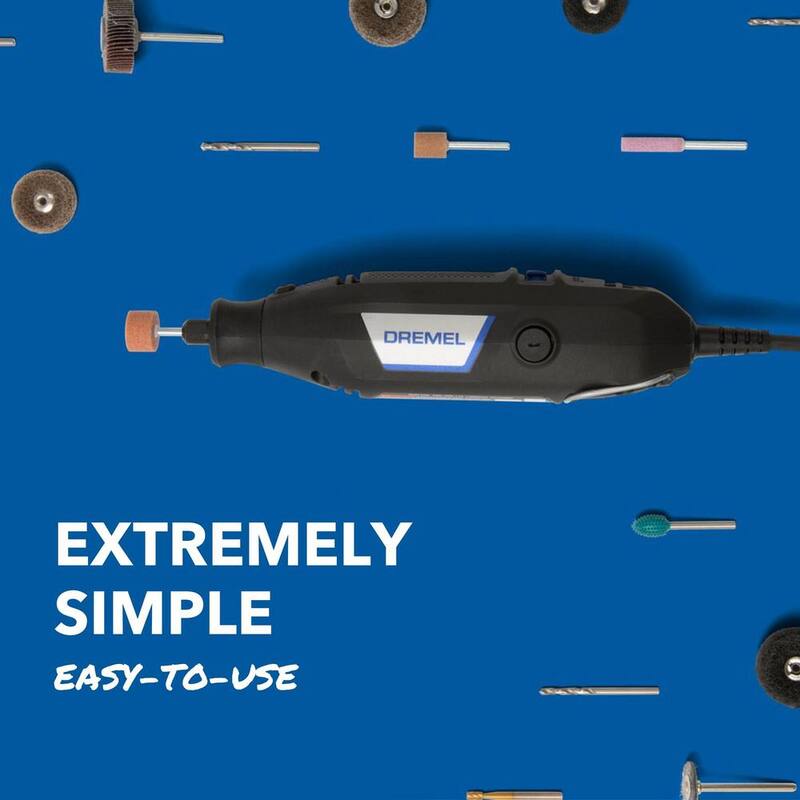 Kit de herramienta rotativa de velocidad variable Dremel 3100 1.2 amperios con 15 accesorios y 1 aditamento - 3100-1/15