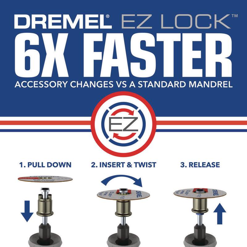 Serie 4300 de Dremel 1.8 Amp Kit de Herramienta Rotativa con Cable de Velocidad Variable, Luz Montada, 64 Accesorios, 9 Adjuntos y Estuche - 4300-9/64