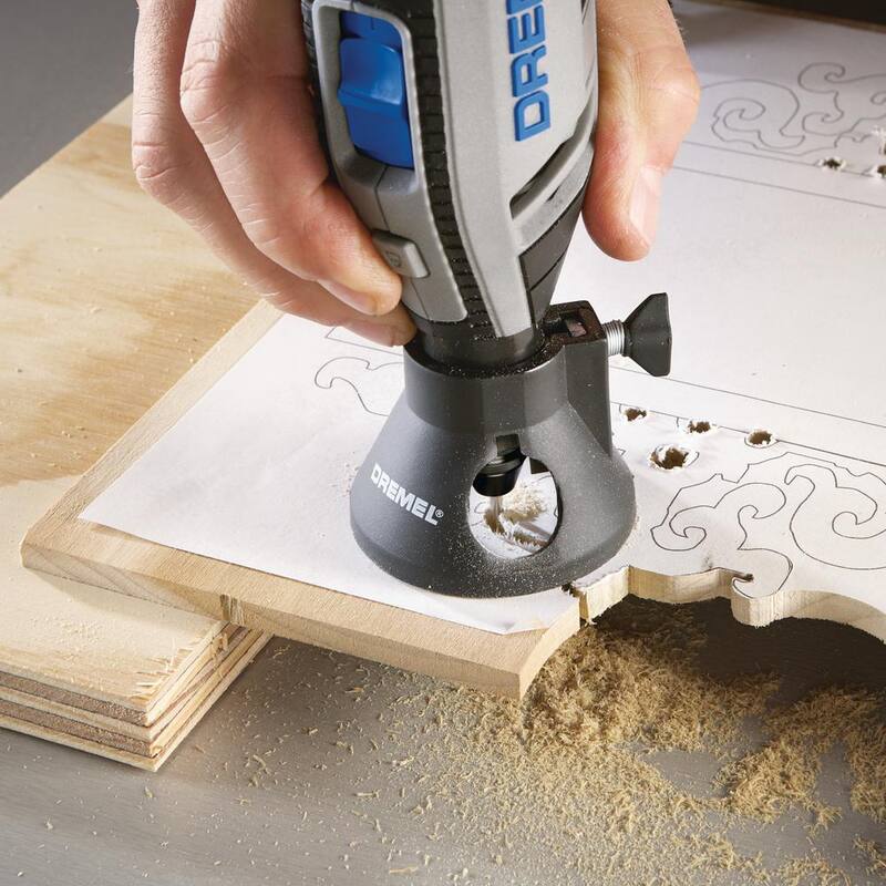 Serie 4300 de Dremel 1.8 Amp Kit de Herramienta Rotativa con Cable de Velocidad Variable, Luz Montada, 64 Accesorios, 9 Adjuntos y Estuche - 4300-9/64
