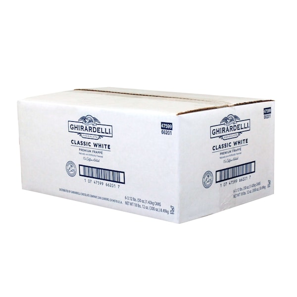 Ghirardelli Ghirardelli Classic White Can Frappe 3.12lbs, PK6 - 66201