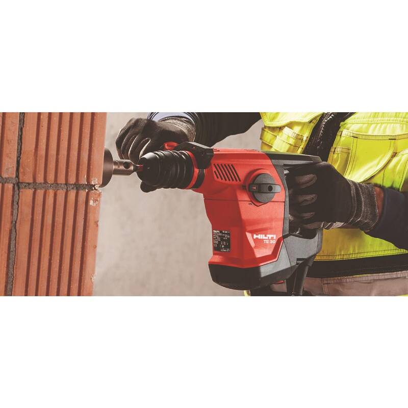 Martillo rotativo con cable Hilti 120-Volt SDS-Max TE 30 con estuche y mandril de cambio rápido - 2160200.
