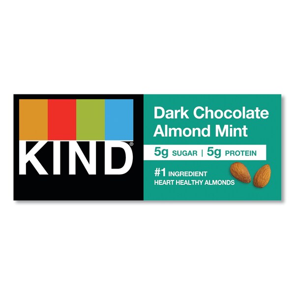 Kind Nuts and Spices Bar, Dark Chocolate Almond Mint, 1.4 oz Bar, PK12 - 19988