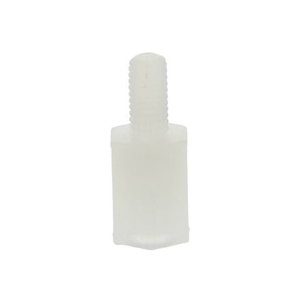 Newport Fasteners Hex Standoff, #8-32 Thrd Sz, Nylon Natural, 1/4" Hex W, 1000 PK - 140408HMN