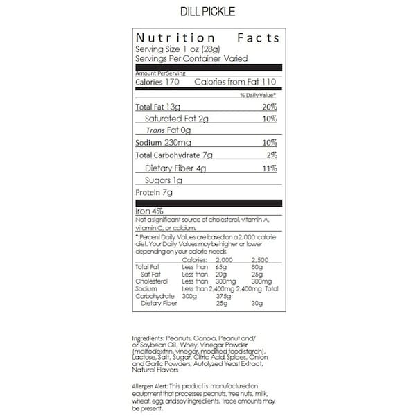 The Carolina Nut Co Carolina Nut Co. Dill Pickle Peanuts 12 oz Can - 11004