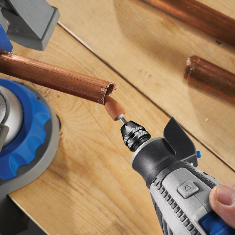 Serie 4300 de Dremel 1.8 Amp Variable Speed Corded Rotary Tool Kit con Rotary Tool Mega Accessory Kit (130 piezas) - 43009/64+713-01
