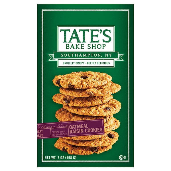 Tates Bake Shop Tate's Bake Shop Oatmeal Raisin Cookies 7 oz Bagged - 1001026