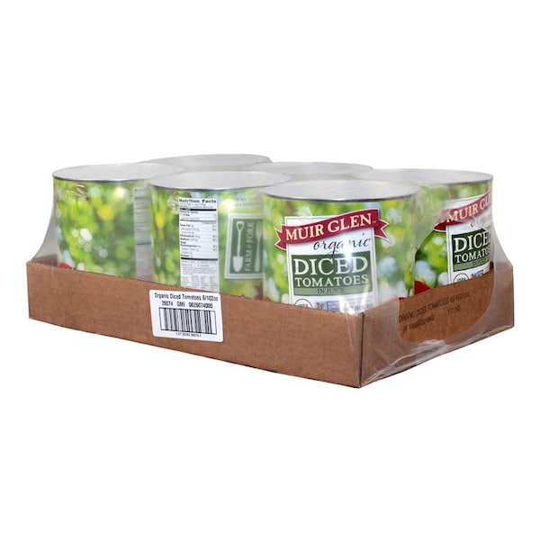 Muir Glen Muir Glen Organic Diced Tomatoes 102 oz. Bottle, PK6 - 725342-26074