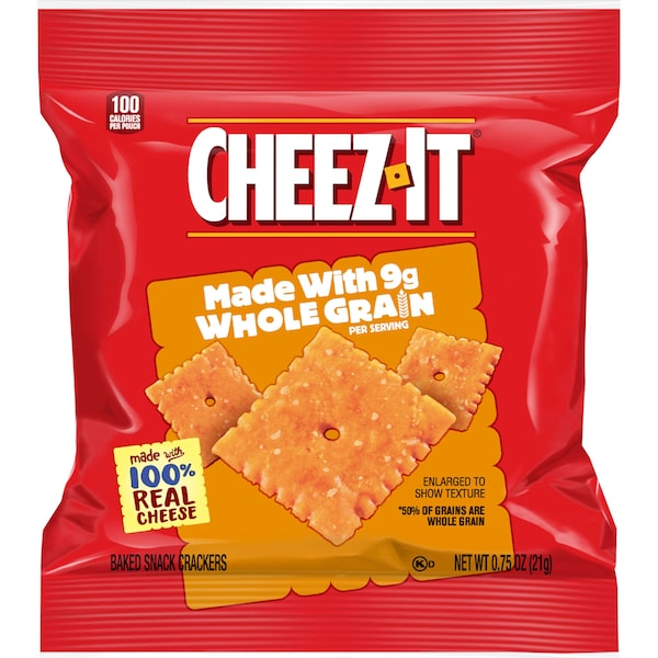 Sunshine Cheez-It Whole Grain Original Crackers .75 oz., PK175 - 2410079263