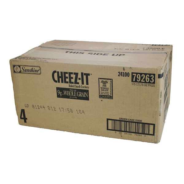 Sunshine Cheez-It Whole Grain Original Crackers .75 oz., PK175 - 2410079263