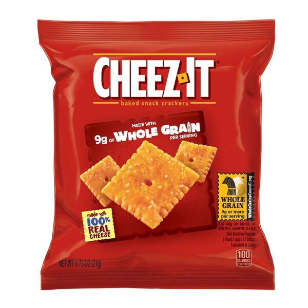 Sunshine Cheez-It Whole Grain Original Crackers .75 oz., PK175 - 2410079263