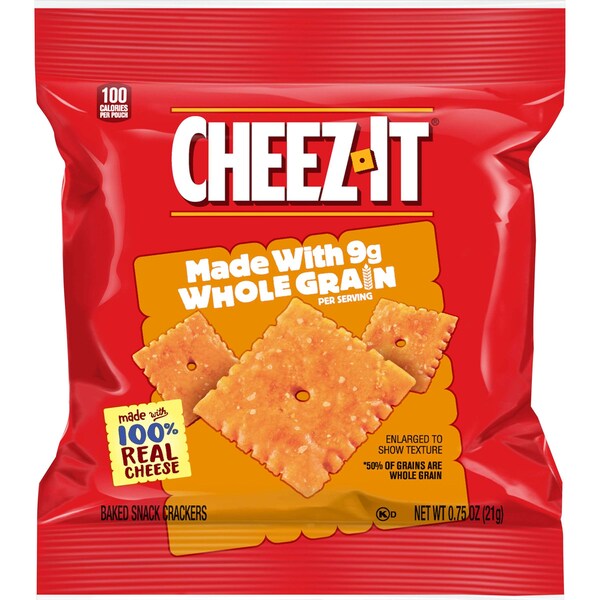 Sunshine Cheez-It Whole Grain Original Crackers .75 oz., PK175 - 2410079263