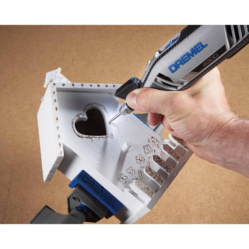 Serie 4300 de Dremel 1.8 Amp Variable Speed Corded Rotary Tool Kit con accesorio de eje flexible para herramienta rotativa - 43005/40+22502.