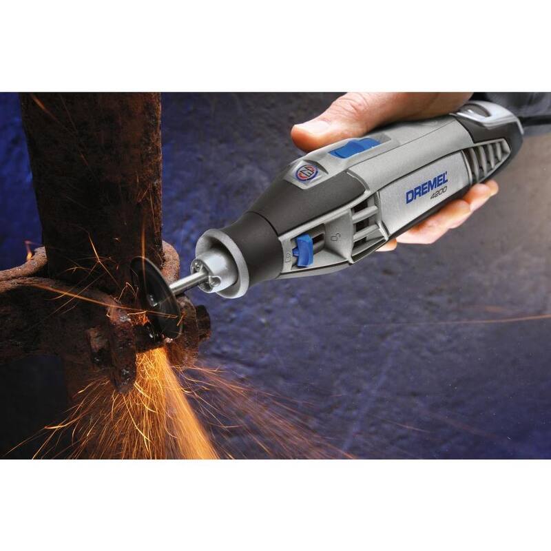 Serie Dremel 4200 de 1.6 amperes con velocidad variable Juego de herramientas rotativas con cable con 36 accesorios, 4 aditamentos y estuche de transporte - 4200-4/36