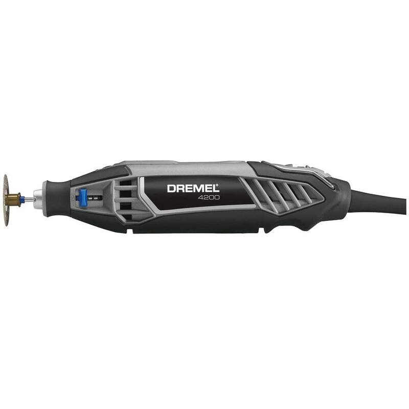 Serie Dremel 4200 de 1.6 amperes con velocidad variable Juego de herramientas rotativas con cable con 36 accesorios, 4 aditamentos y estuche de transporte - 4200-4/36