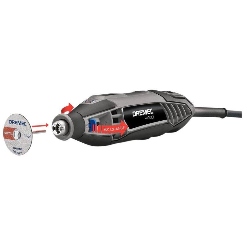 Serie Dremel 4200 de 1.6 amperes con velocidad variable Juego de herramientas rotativas con cable con 36 accesorios, 4 aditamentos y estuche de transporte - 4200-4/36