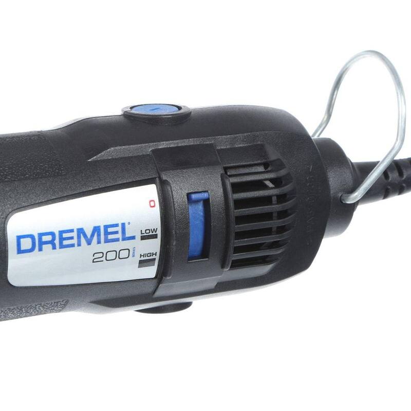 Kit de herramienta rotativa con cable de doble velocidad de la serie 200 de 1.14 amperes de Dremel con 21 accesorios y 1 aditamento - 200-1/21.